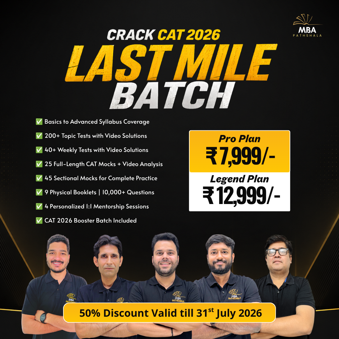 Fast-Paced Batch for CAT 2026 – Basic to Advance